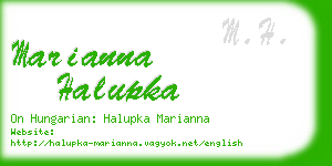 marianna halupka business card